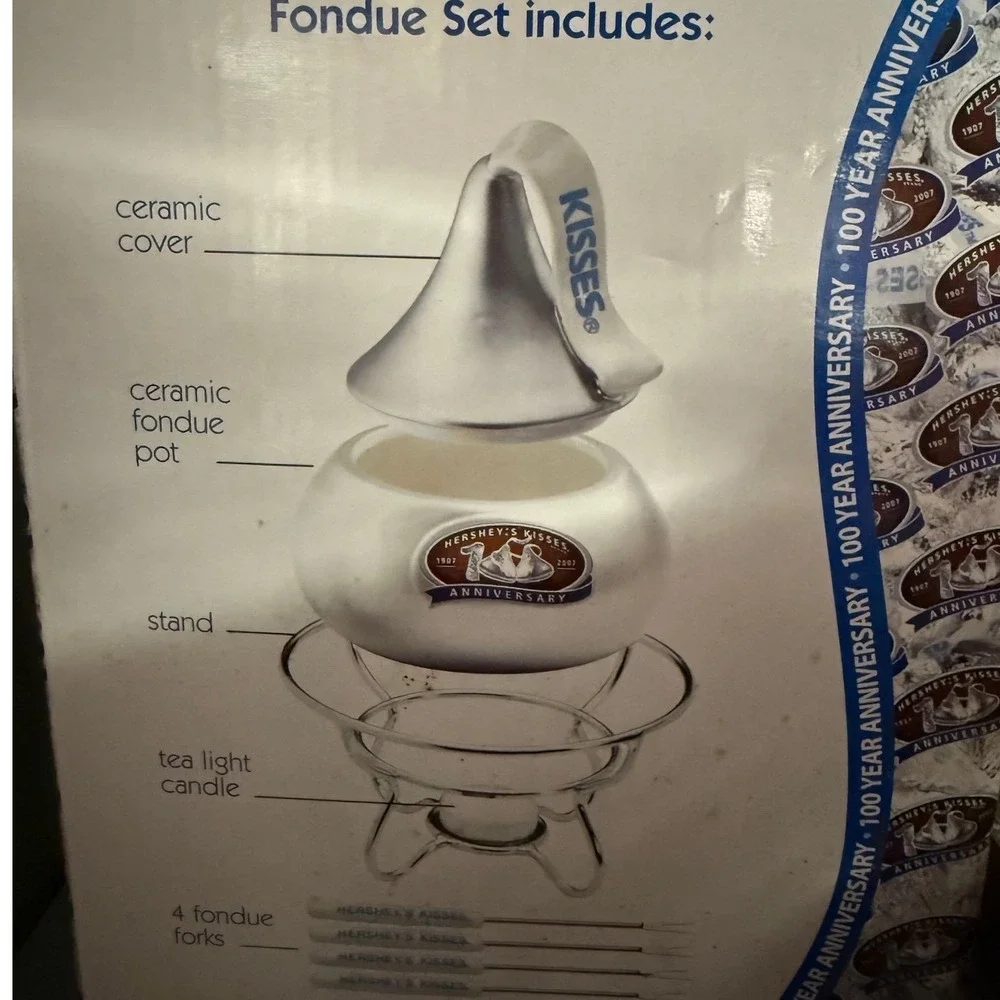 2007 HERSHEY'S 100th Anniversery Limited Edition Dessert Fondue‎ Set